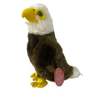 Fiesta Bald WILD Eagle Plush Large 10” Soft Bird Stuffed Animal W tags